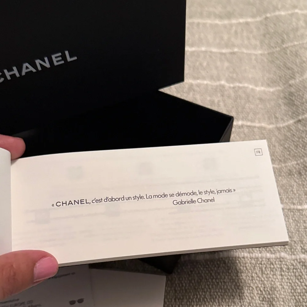 CHANEL Sunglasses box Black with instructions and cards